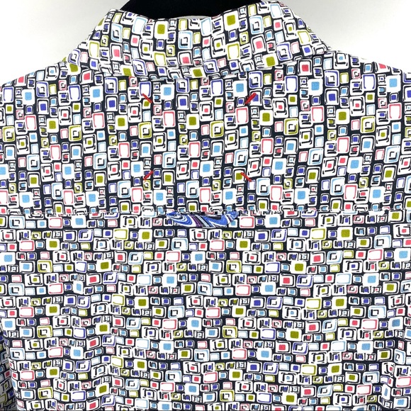 Robert Graham Geometric Multicolor Shirt - Picture 6 of 8